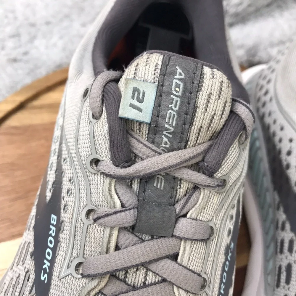 Brooks Adrenaline GTS 21 Womens 9B Gray Road Running Trail Gym Sneakers Shoes‎